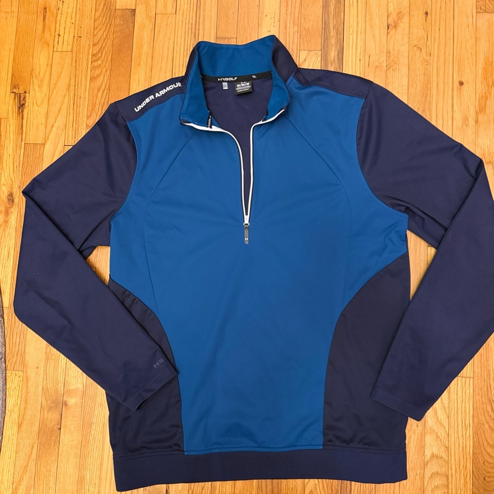 Under Armour Men's Blue and Navy Wind 1/2 ZipJacket